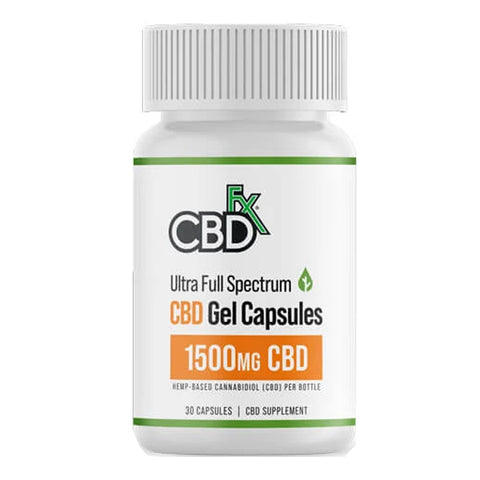 Bottle of CBDFx 6000 MG CBD Capsules