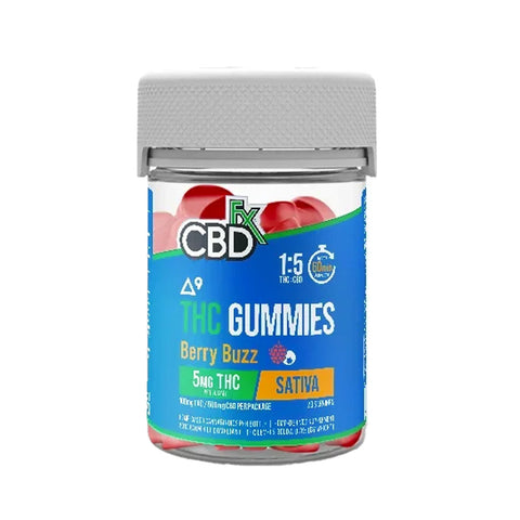 CBDFX: Delta-9 THC Gummies + CBD: Berry Buzz Sativa