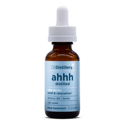 Bottle of CBDdistillery Isolate CBD oil