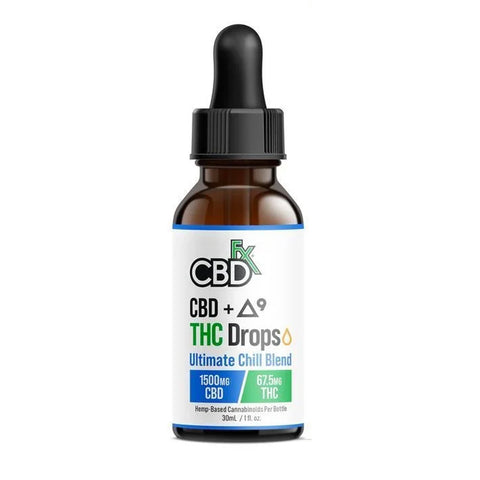 Bottle of CBDfx CBD THC Oil