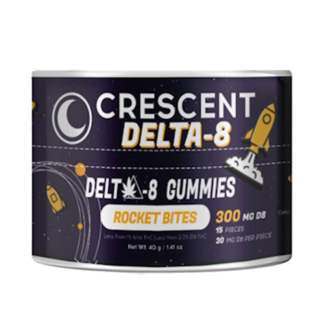 Bottle of Crescent Canna D8 Gummies