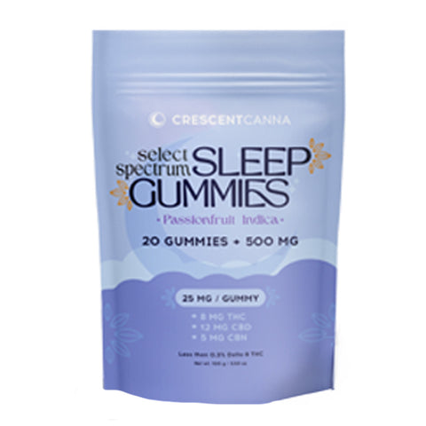 Bag of Crescent Canna THC Sleep Gummies