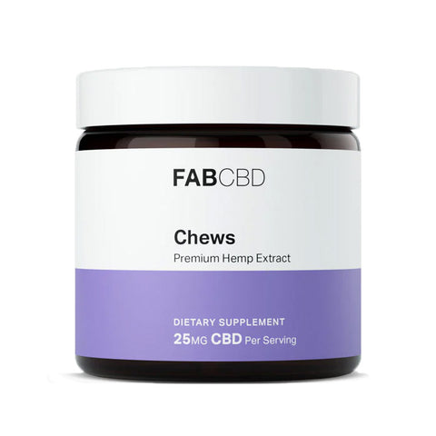 Jar of FABCBD Anytime Gummies, Best in flavor