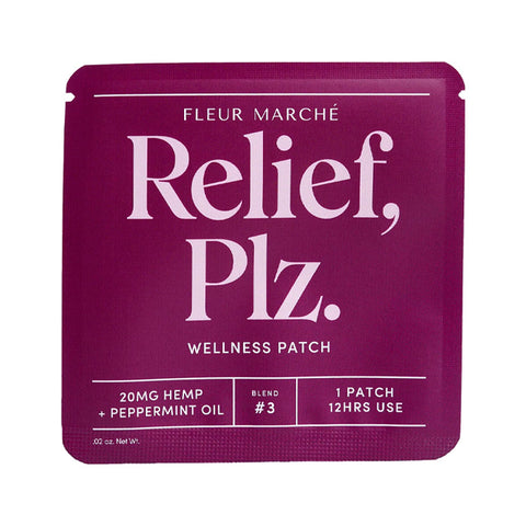 Package of Fleur Marché Relief, Plz., the Best Transdermal CBD Patches For Pain