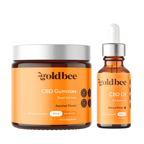 GoldBee CBD Gummies and Oil