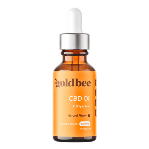 Bottle of GoldBee CBD Oil 1200mg