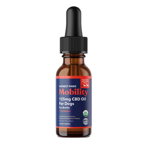 Bottle of Honest Paws CBD Oil for Dogs