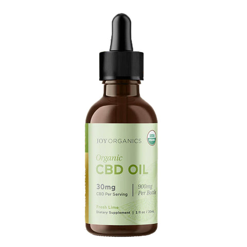 Bottle of JoyOrganics CBD Oil