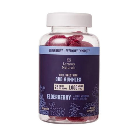 Lazarus Naturals Elderberry CBD Gummies