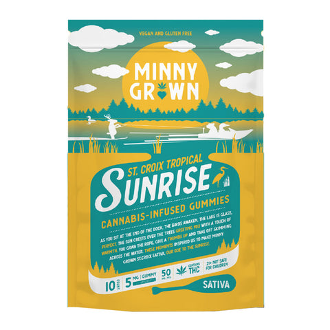 Bag of Minny Grown Sativa THC Gummies