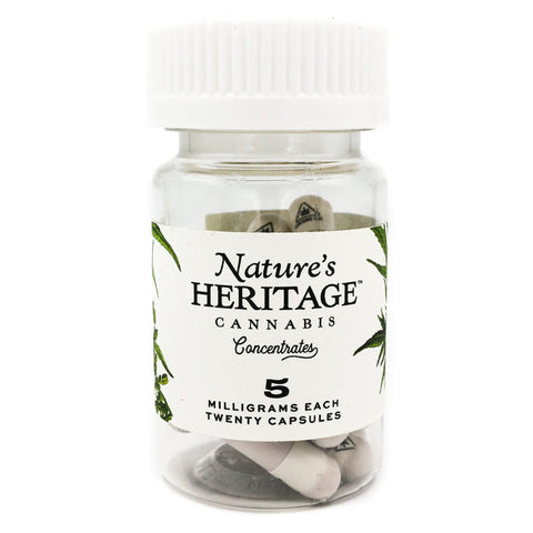 Bottle of Nature’s Heritage RSO Capsules