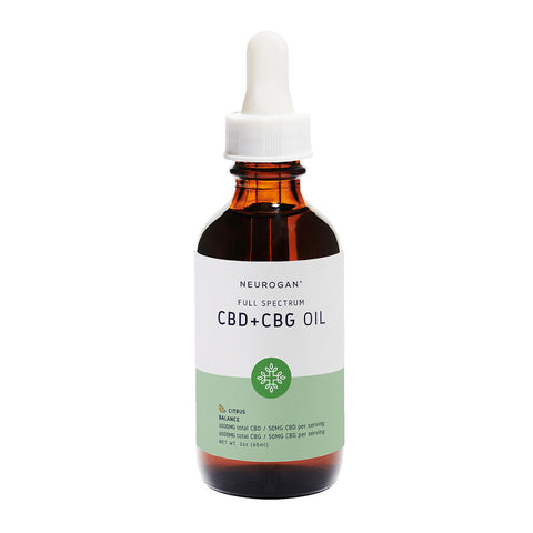 Bottle of Neurogan CBD + CBG Balance Oil 12000mg