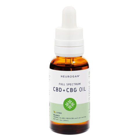 Bottle of Neurogan CBD + CBG Tincture