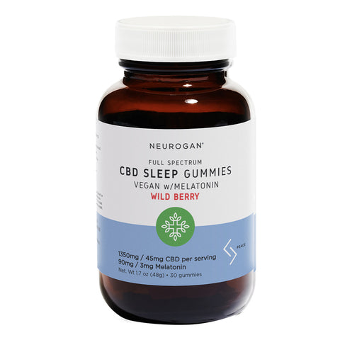 Bottle of Neurogan CBD + Melatonin Sleep Gummies