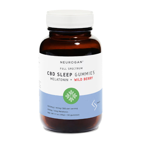 Jar of Neurogan CBD Sleeps with Melatonin Gummies