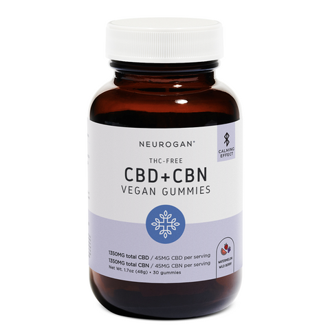 Bottle of Neurogan THC-Free CBN Gummies