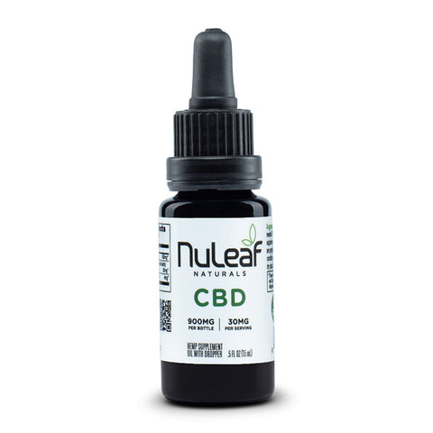 Bottle of NuLeaf CBD Oil