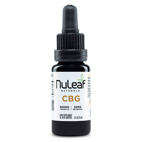 Bottle of NuLeaf Naturals CBG Oil