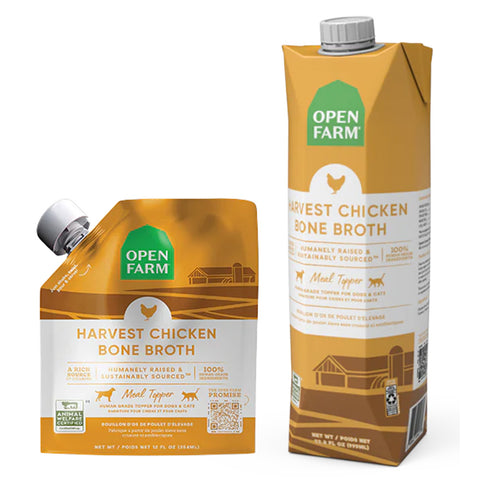 2 packs of Open Farm Chicken Bone Broth