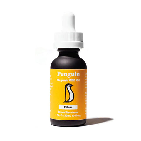 Bottle of Penguin CBD Broad Spectrum Oil