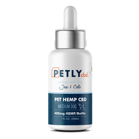 Bottle of Petly CBD Oil for Dogs