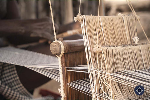 Photo of Wooden Ancient Weaving Tool and Technique for Separating The Golden Strands of Hemp Fibers