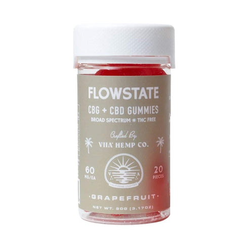 Bottle of VIIA Hemp Flow State Gummies (Grape Fruit)