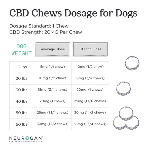 neurogan cbd dog treats dosage