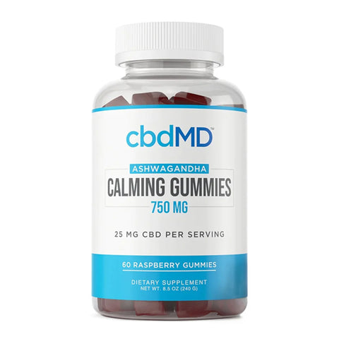 Bottle of cbdMD CBD Calming Gummies