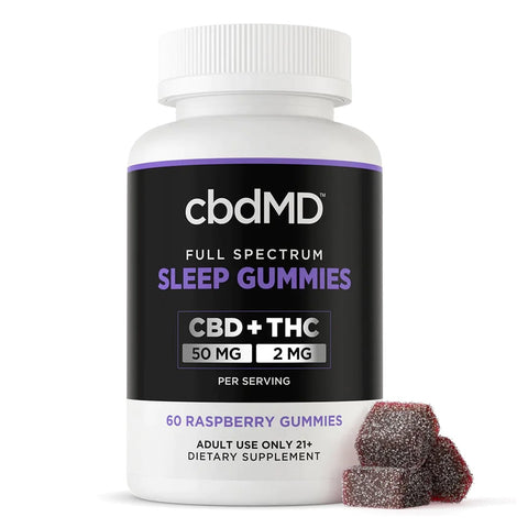 Bottle of cbdMD Gummies for Sleep