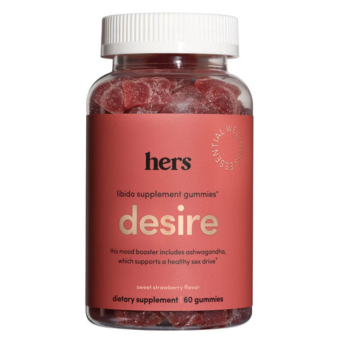 A bottle of hers Desire Libido Gummies for Her