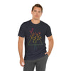 Pansexual Pride Minimalist Floral Triangle T-Shirt