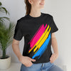 Pansexual Pride Abstract Diagonal Shape T-Shirt