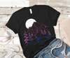 Bisexual Pride Mountain Moon Landscape T-Shirt