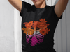 Lesbian Pride Floral Ribcage T-Shirt