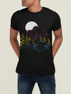 Pansexual Pride Mountain Moon Landscape T-Shirt