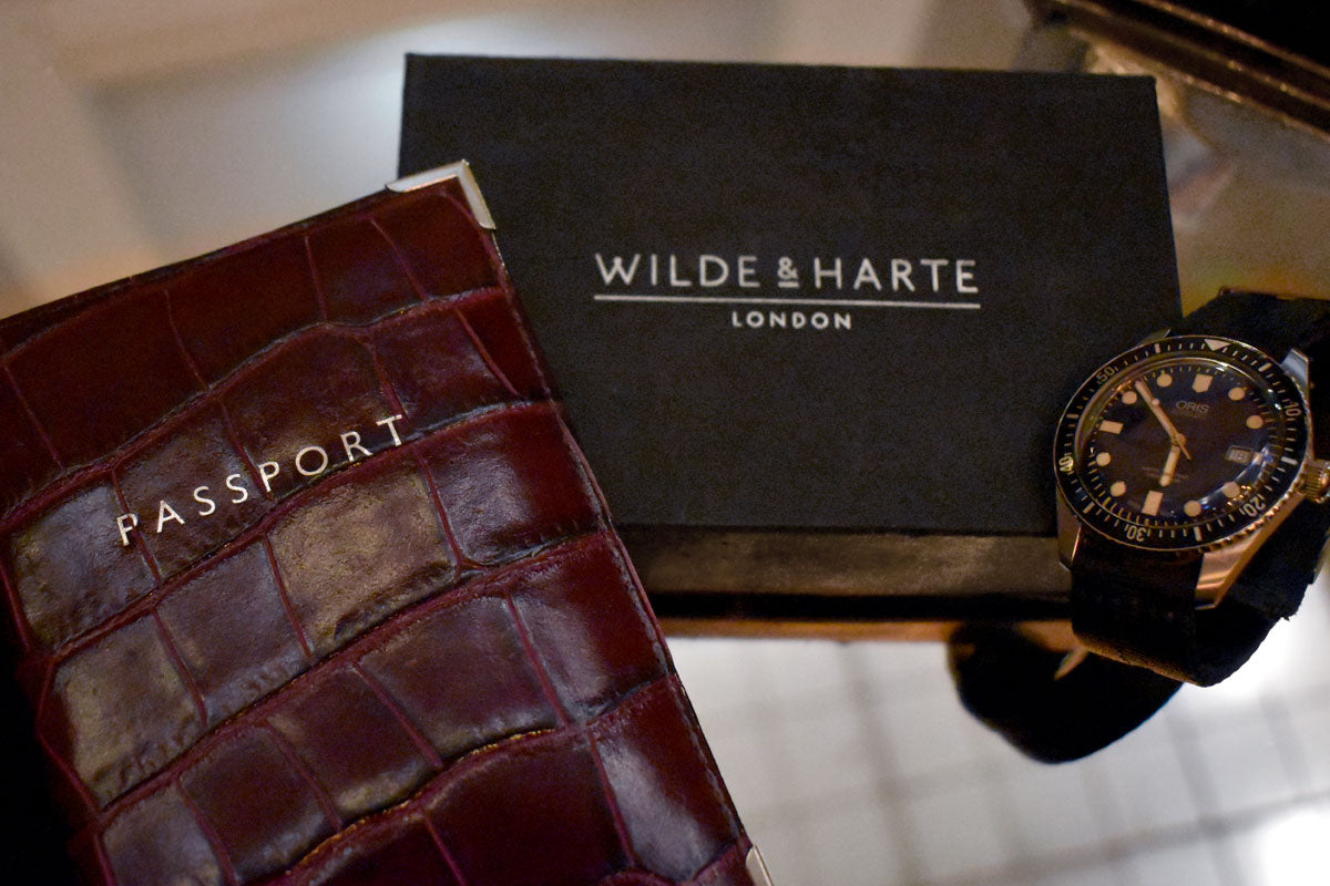 Wilde & Harte Osterley Razor, Aspinal Passport holder, Oris Divers Watch