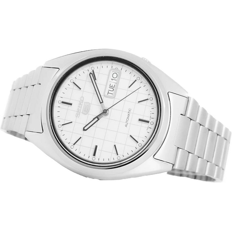 Seiko 5 Stainless Steel Automatic SNXF05K1 Men's Watch – Bezel Case Dial