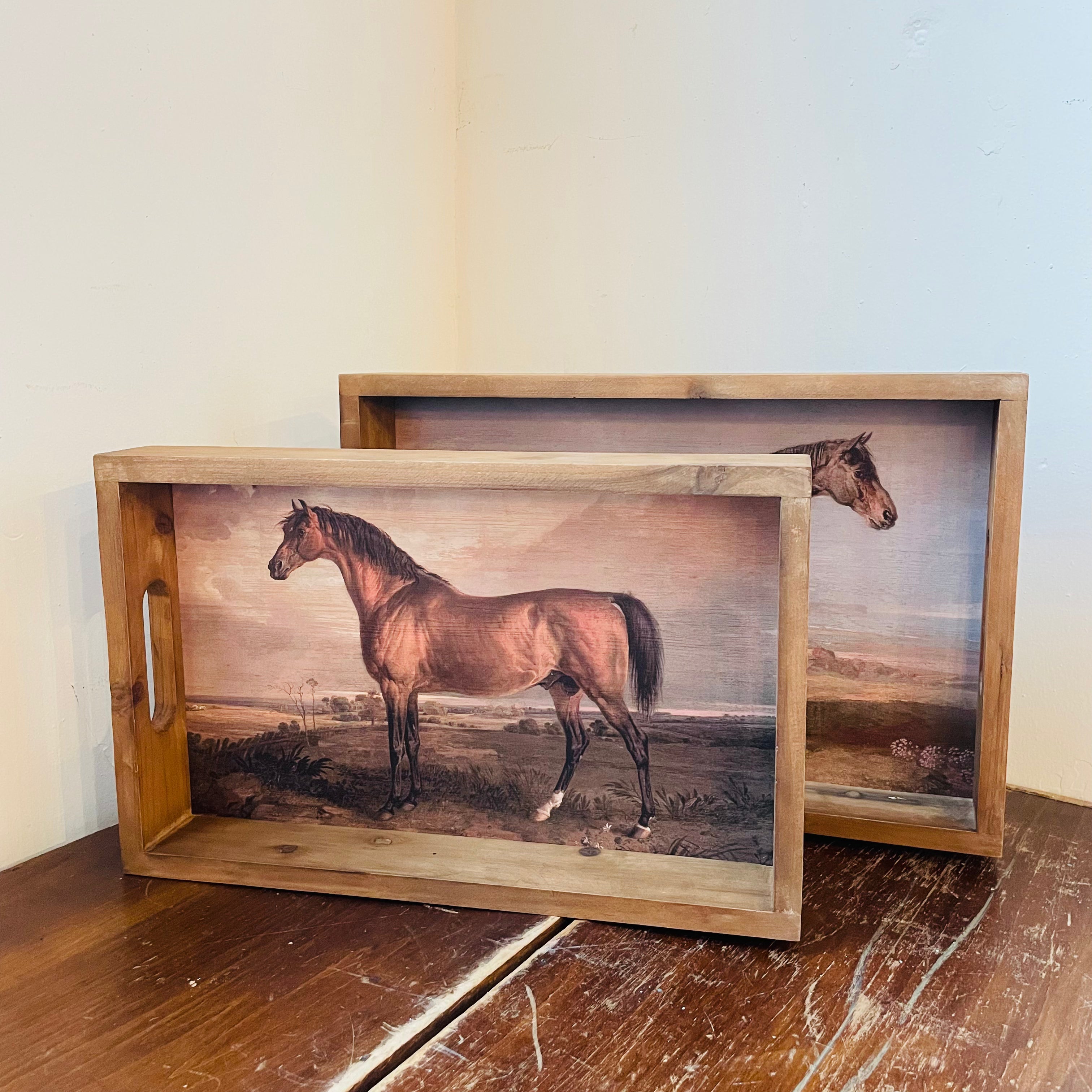 Belmont Wooden Tray Set