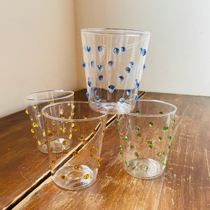 Raised Colorful Dotted Drinking Glasses- Set of 4 - Sugartown Mercantile