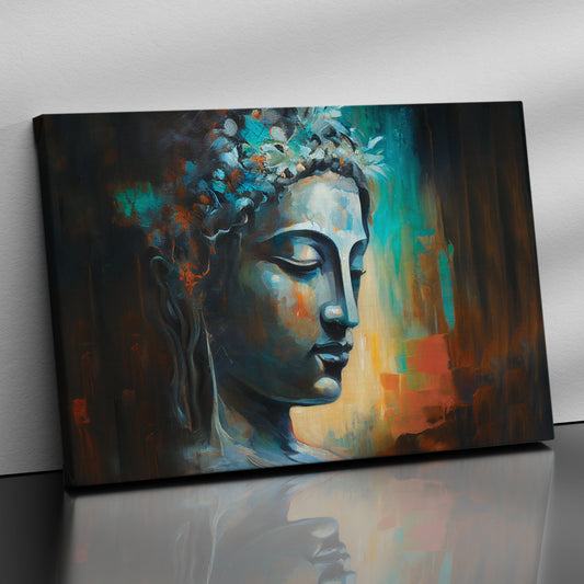 Golden Buddha Canvas Painting - Large Canvas Art for Home and Living R -  Kotart