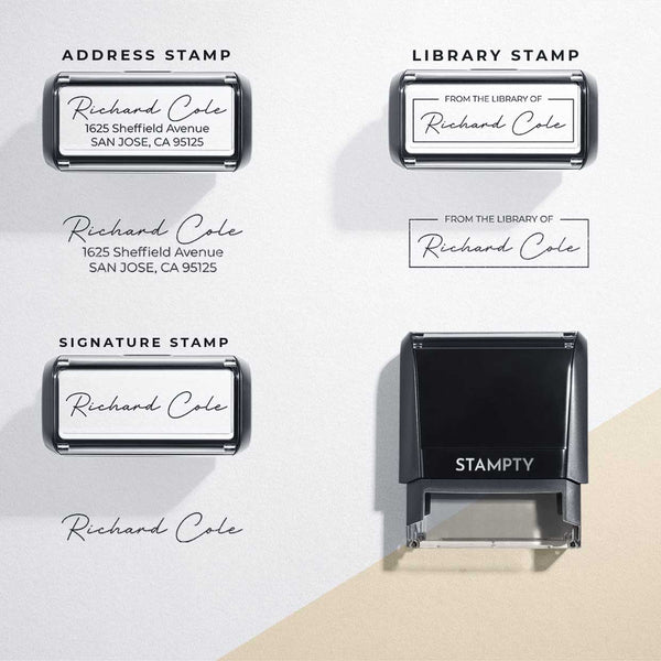 RETURN ADDRESS STAMP Address Stamp Self Inking Custom Stamp Custom Address  Stamp Personalized Address Stamp Premium Stamp 