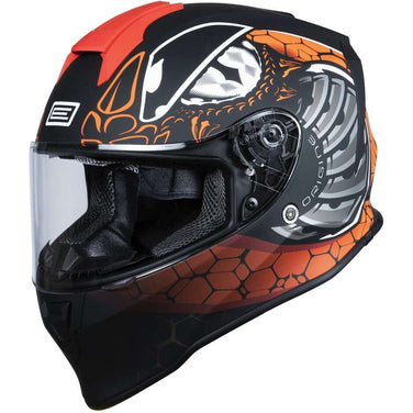 Casco para Moto Enduro Origine Hero Orange Black Tallas M XL XXL