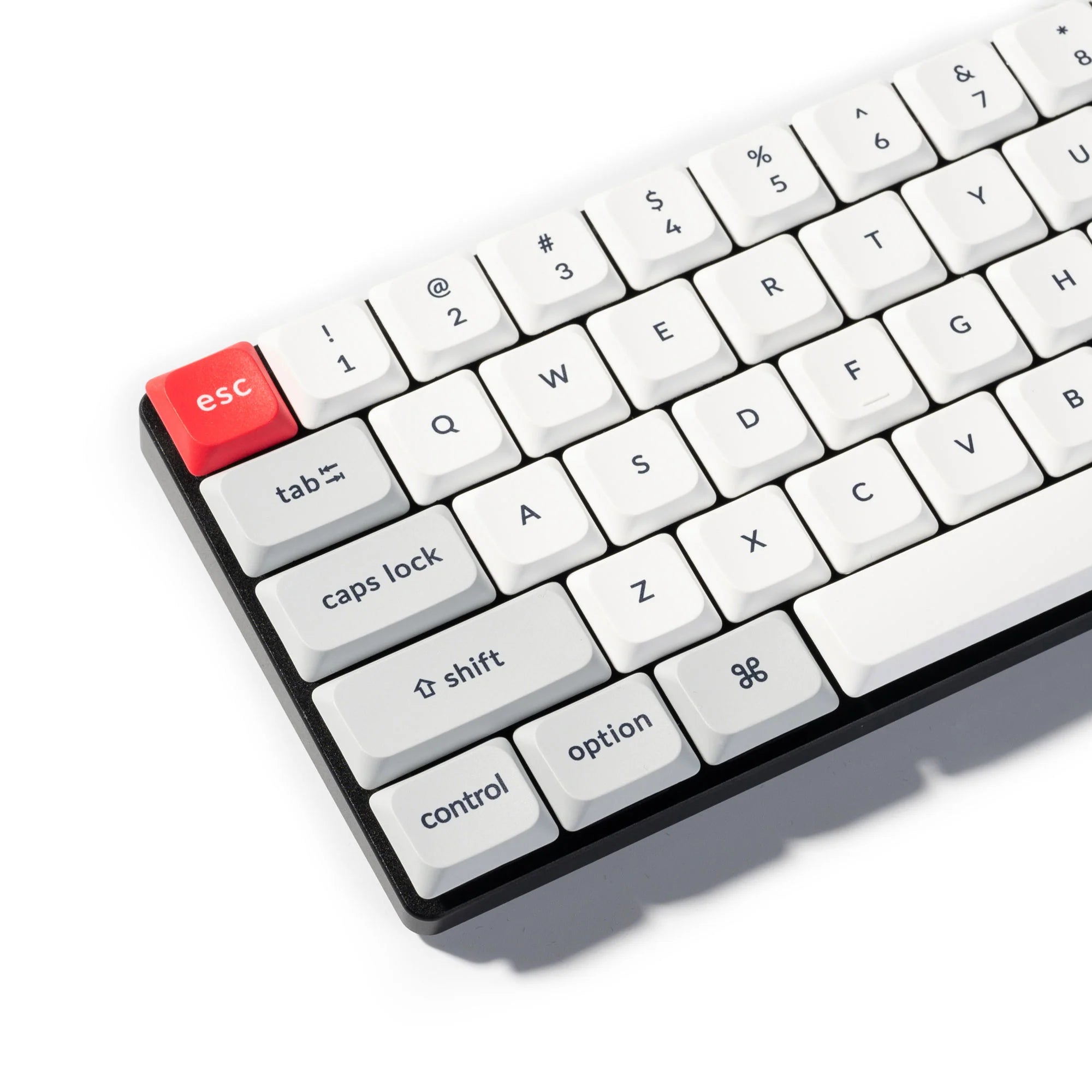 Low Profile Dye-Sub PBT LSA Full Set Keycap Set Version 2 Light Gray And White