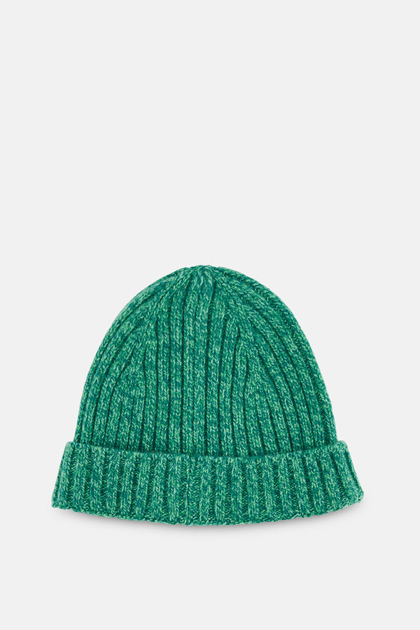 Melange Beanie Navy Melange | Baracuta