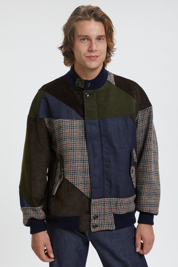 Four Climes Cotton PU Derby Jacket Dark Navy | Baracuta