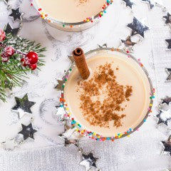 egg nog with cinnamon