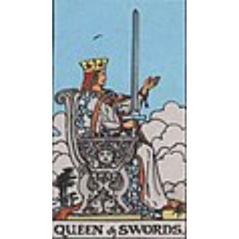 queen of swords rider waite tarot card