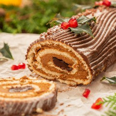 Chocolate Yule Log Cake