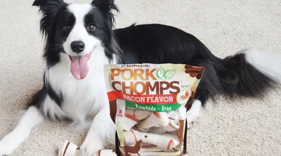 premium pork chomps non-rawhide dog bone